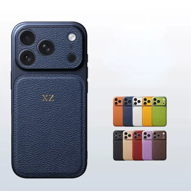 Personalise Initials Letter Leather Case - Image 1